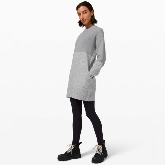 Lululemon/ 2021 Restful Intention/ Cashmere & Sherpa Blend Sweater Tunic - Picture 1 of 6